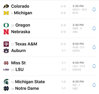 Illustration for article titled Saturday College Football Thread